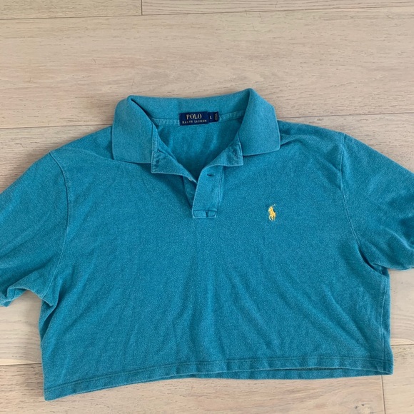 Ralph Lauren Crop Top, Brandy Melville Rework - Picture 2 of 5